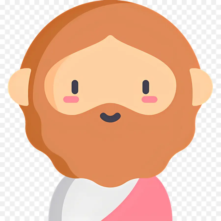 Jésus，Personnage Barbu PNG