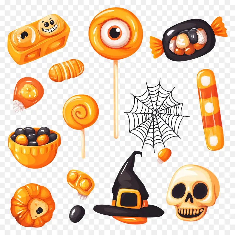 Bonbons D'halloween，Bonbons PNG