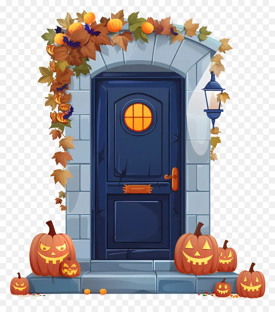 Porte Effrayante D'halloween，Porte D'halloween PNG