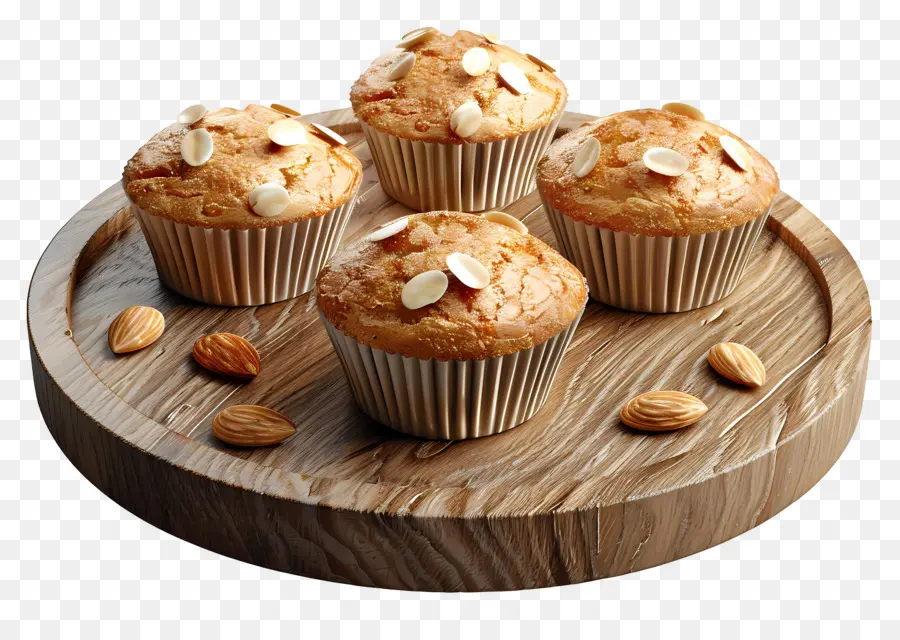 Muffins Aux Amandes，Muffins à L'avoine PNG