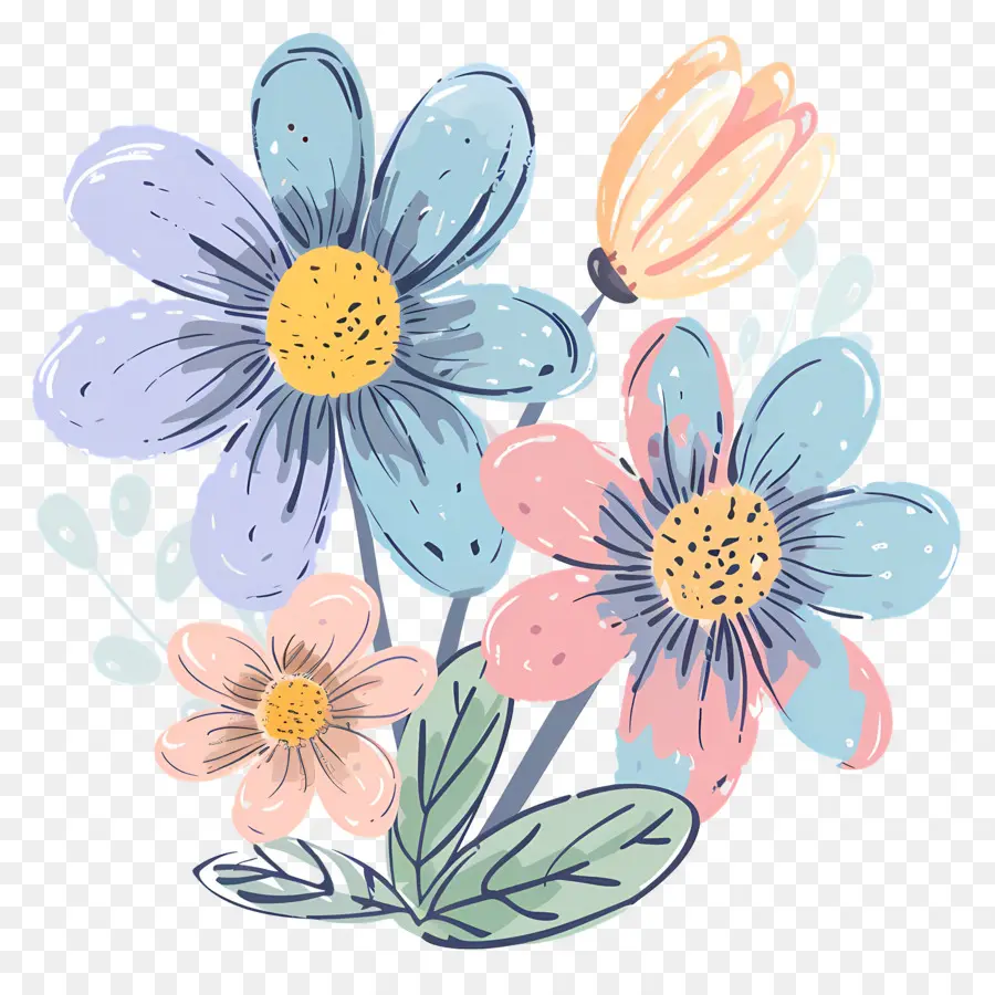 Fleur Pastel，Fleurs PNG