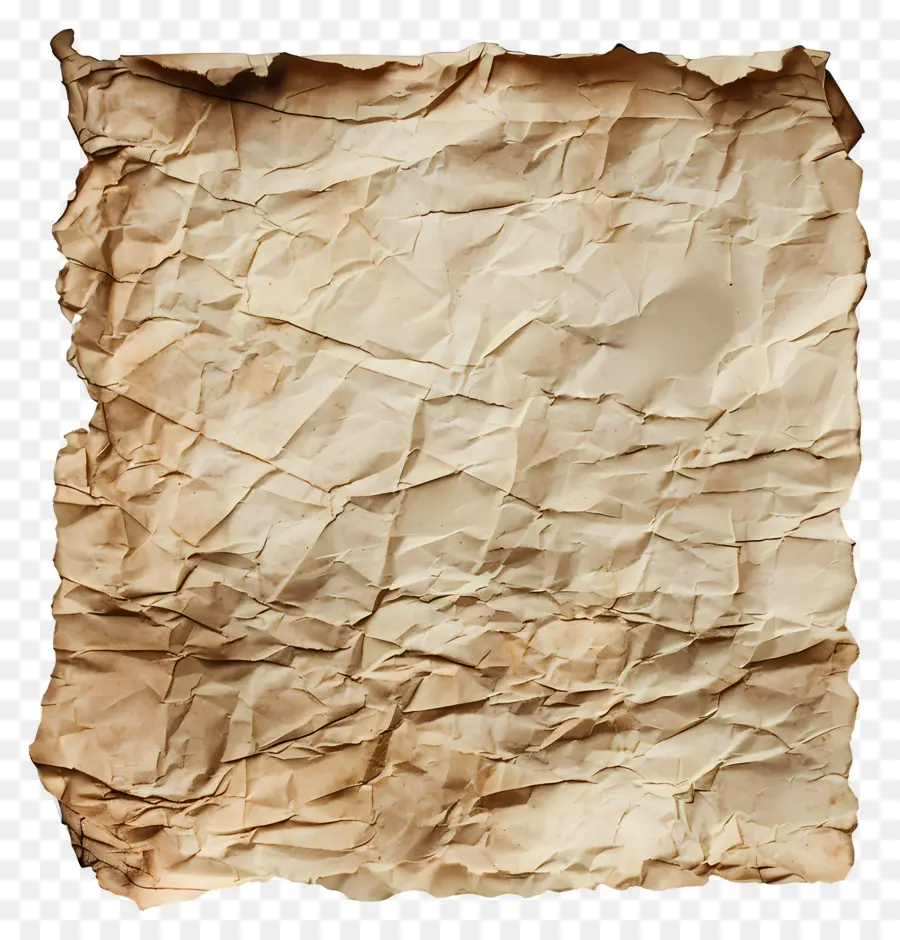 Vieux Papier Déchiré，Vieux Papier Froissé PNG