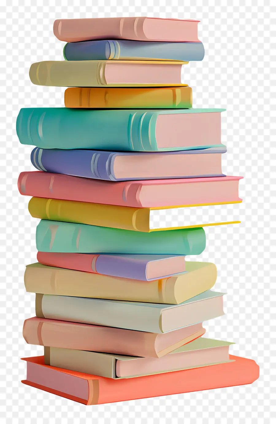 Pile De Livres Modèle 3d，Pile De Livres PNG