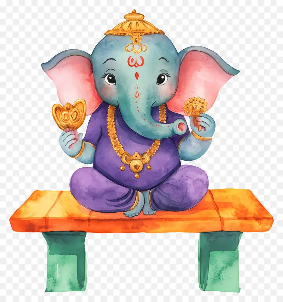 Ganesh Chaturthi，Figurine éléphant PNG