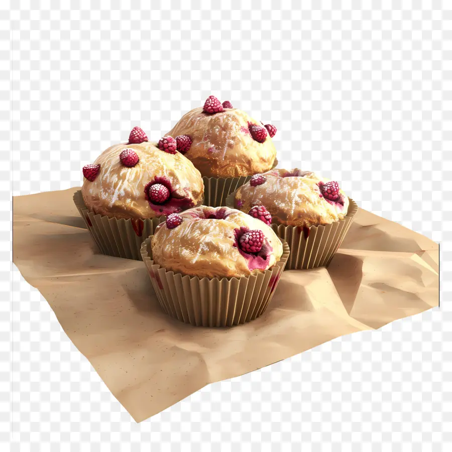 Muffins Aux Framboises，Muffins PNG