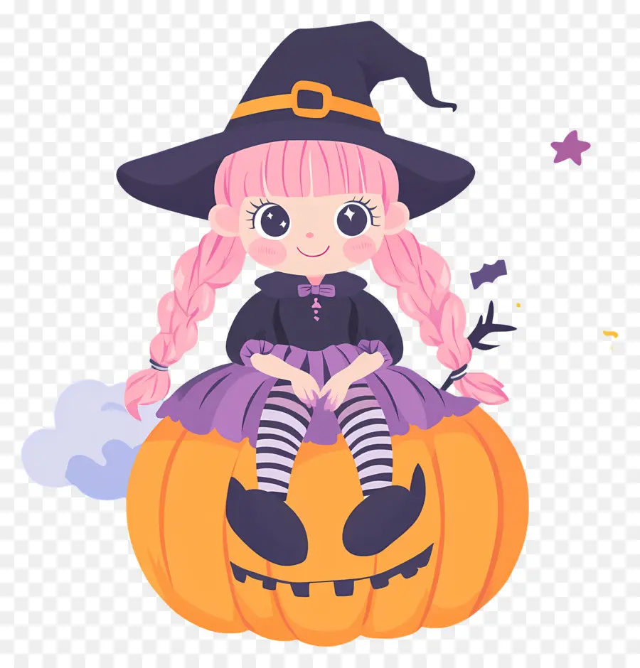 Jolie Sorcière D'halloween，Sorcière PNG