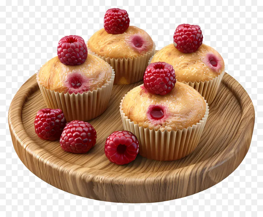 Muffins Aux Framboises，Petits Gâteaux PNG