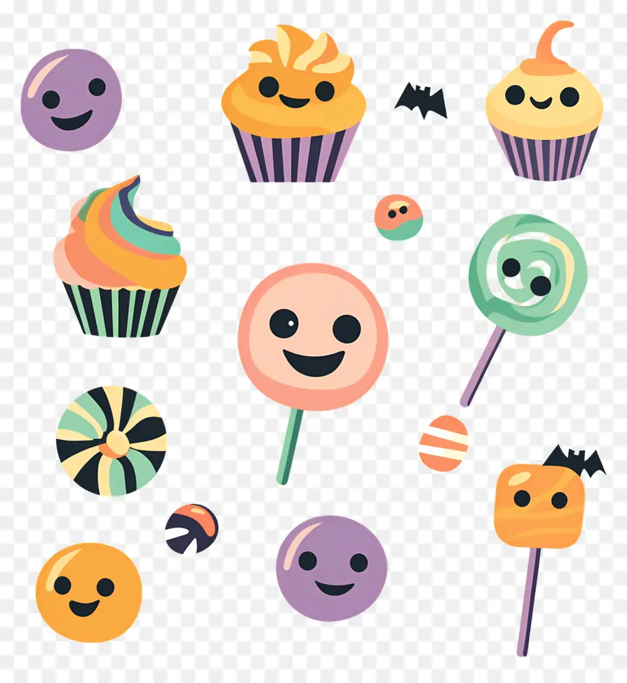 Bonbons D'halloween，Bonbons Mignons PNG