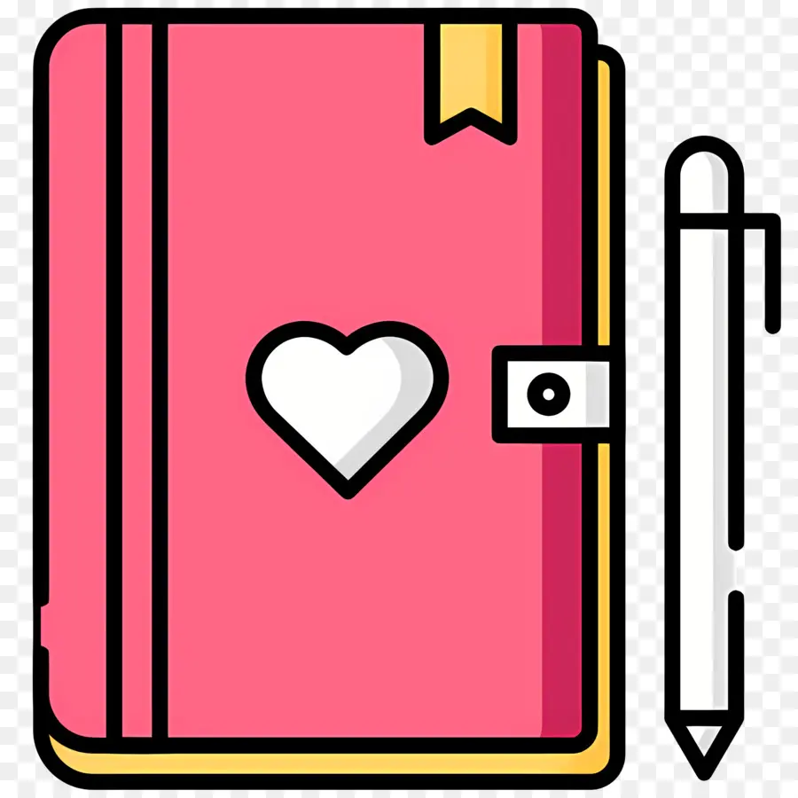 Carnet De Notes，Carnet Avec Coeur PNG