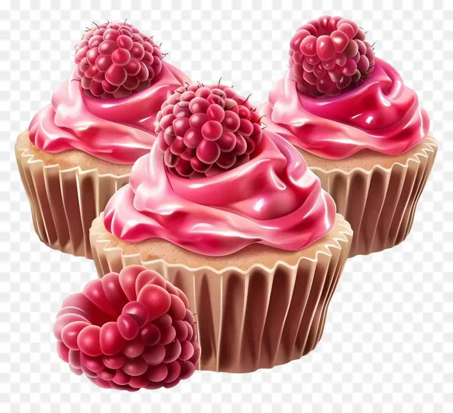 Muffins Aux Framboises，Cupcakes Aux Framboises PNG