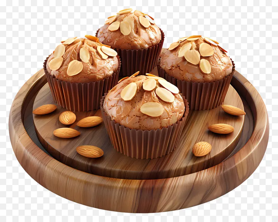 Muffins Aux Amandes，Muffins à L'avoine PNG