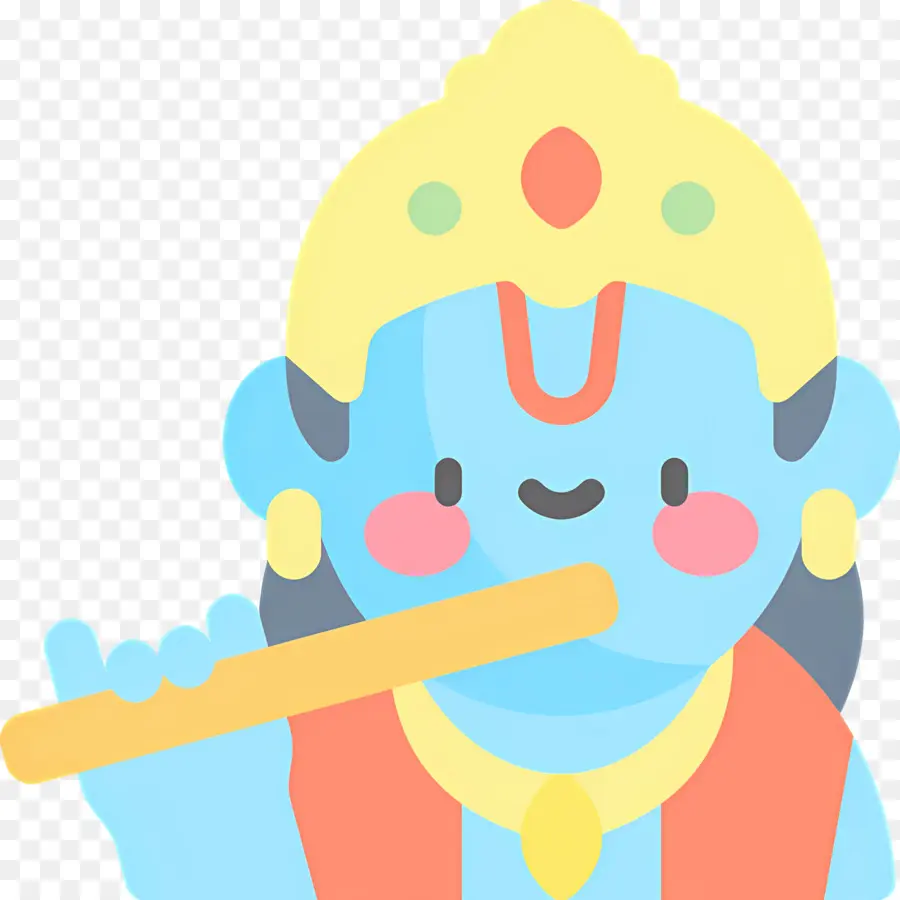 Krishna，Flûte PNG