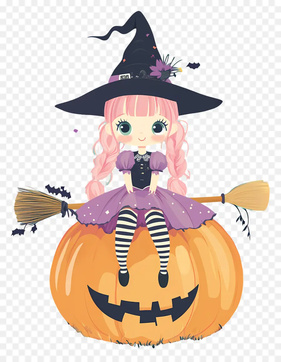 Jolie Sorcière D'halloween，Sorcière PNG