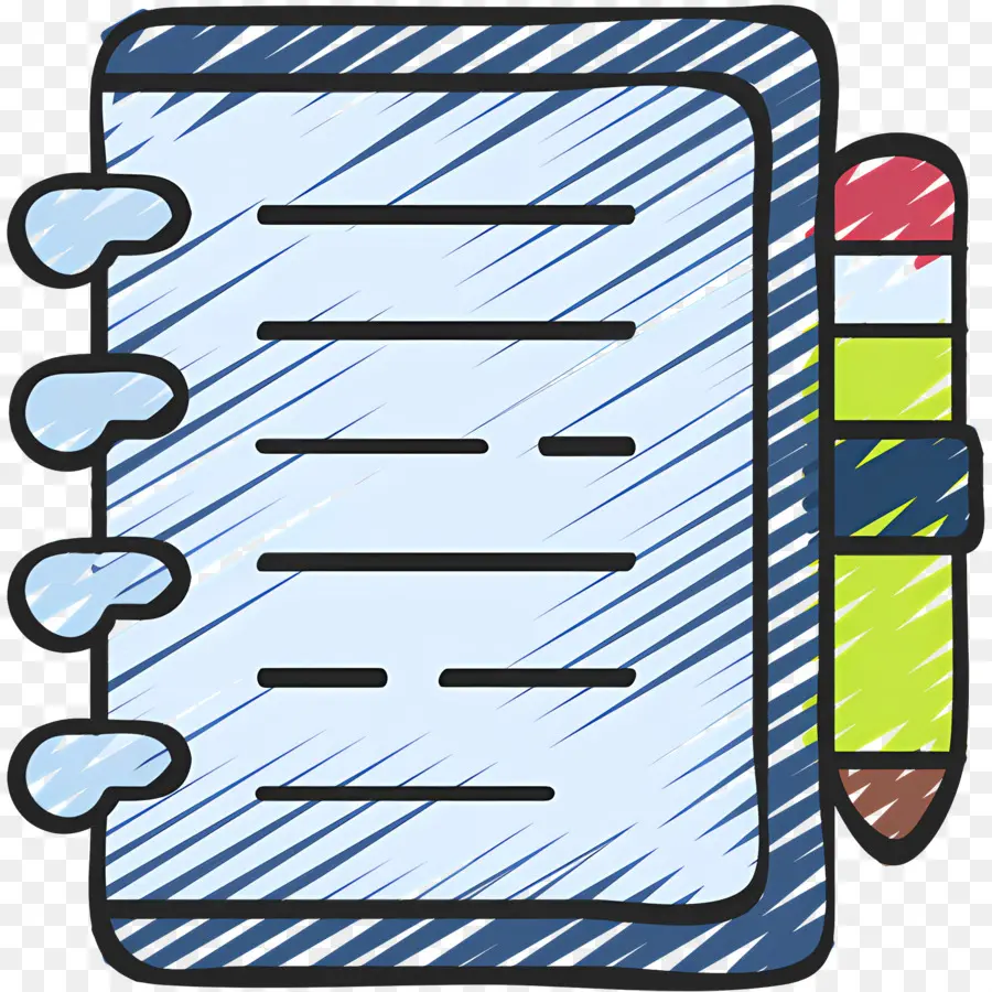 Carnet De Notes，Carnet Et Crayon PNG