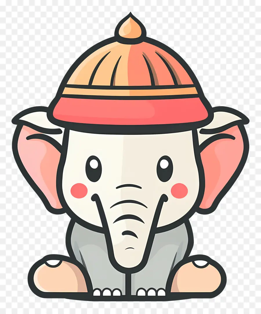 Ganesh Chaturthi，Éléphant Mignon PNG