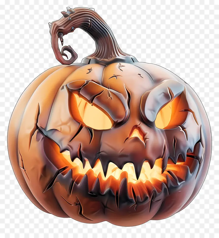 Citrouille D'halloween Animée，Citrouille Effrayante PNG