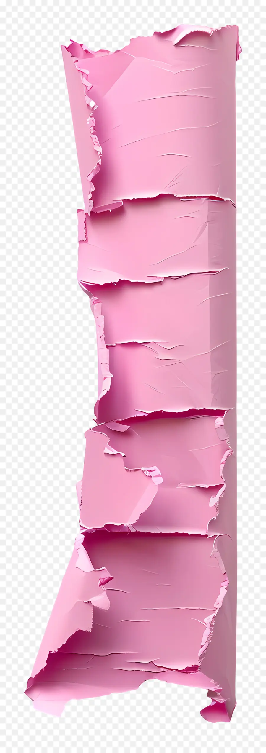 Papier Déchiré Rose，Déchiré PNG