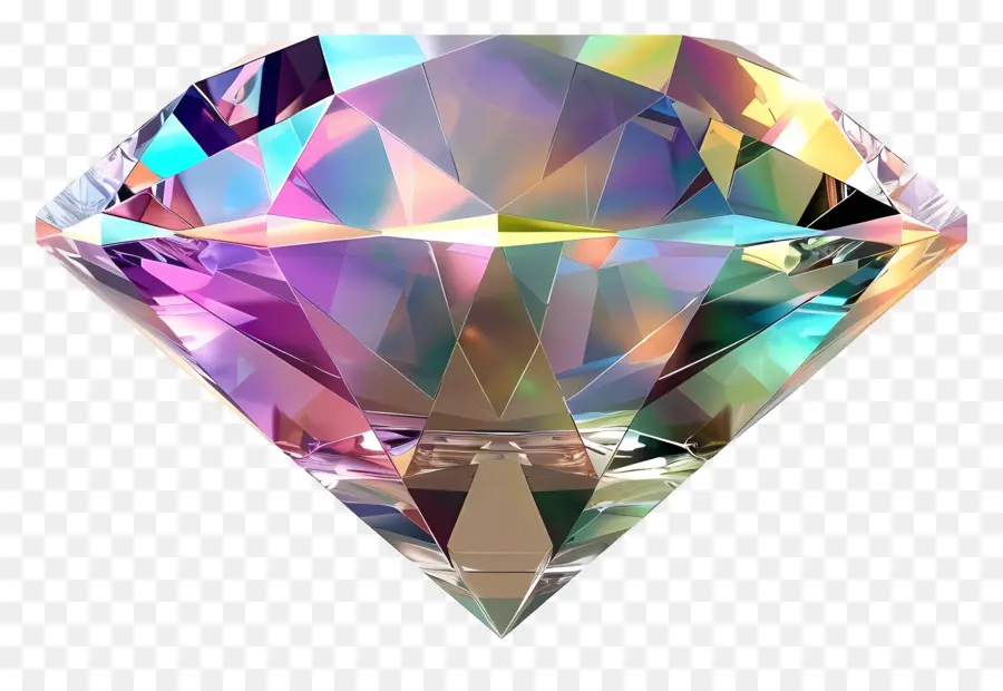 Diamant 3d，Diamant Coloré PNG