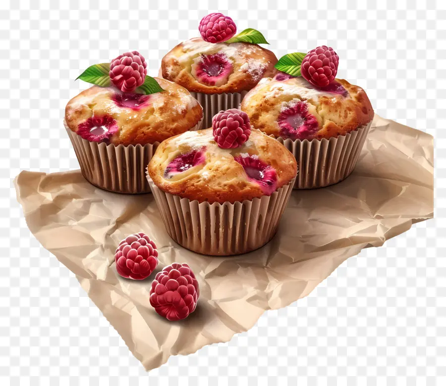 Muffins Aux Framboises，Muffins PNG