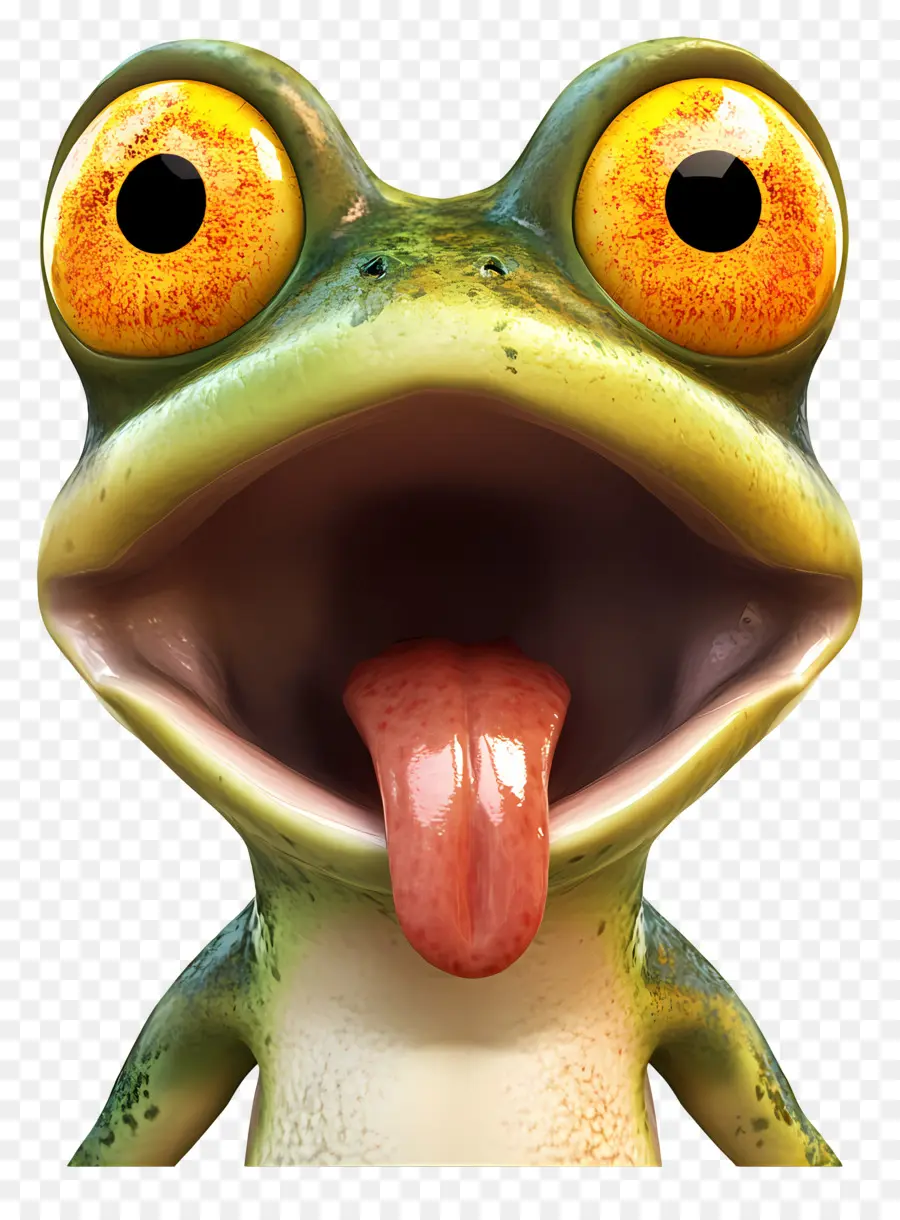 Emoji Grenouille，Visage De Grenouille PNG