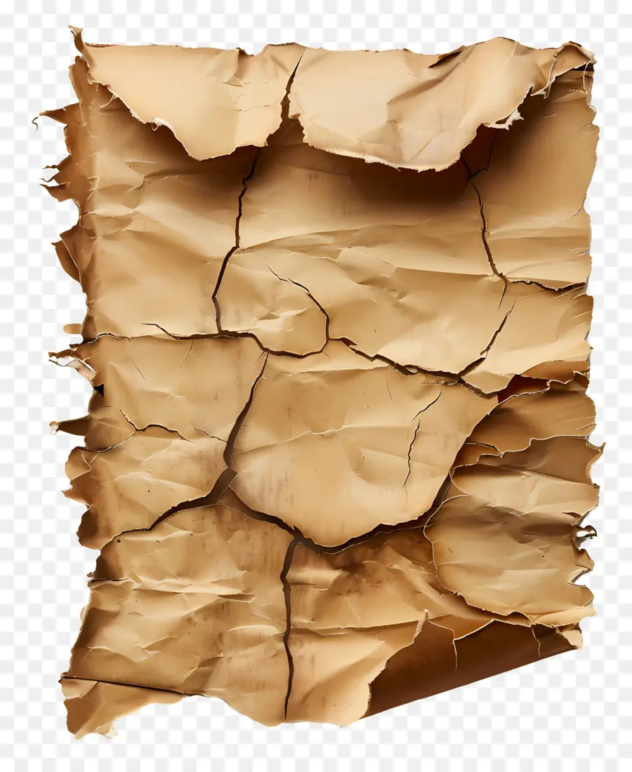 Papier Déchiré Vintage，Papier Froissé PNG