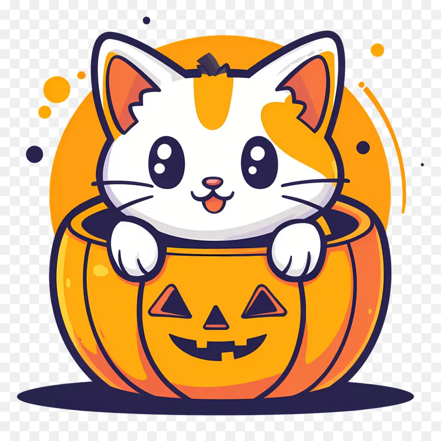 Chat Mignon，Chat En Citrouille PNG