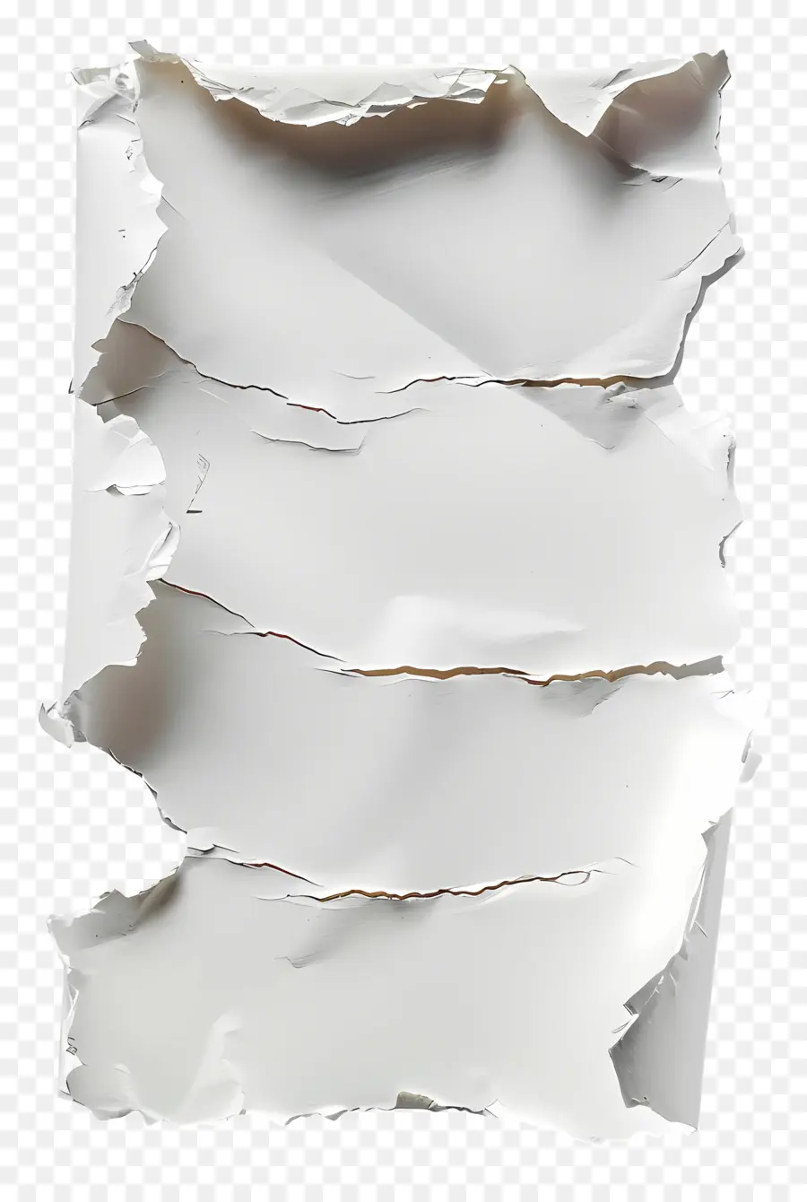 Papier Déchiré Blanc，Papier Craquelé PNG