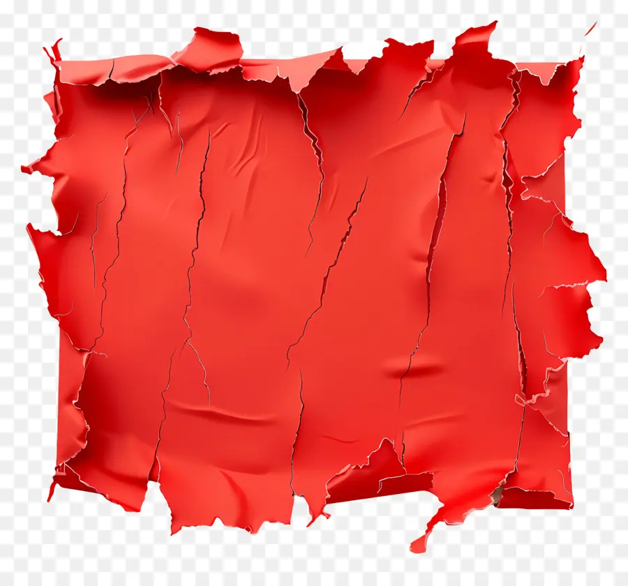 Papier Déchiré Rouge，Papier Rouge PNG