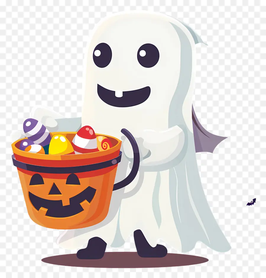 Fantôme D'halloween，Fantôme Avec Candy PNG