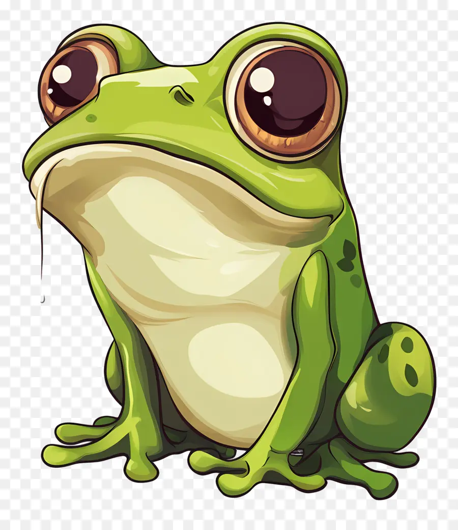 Emoji Grenouille，Grenouille De Dessin Animé PNG