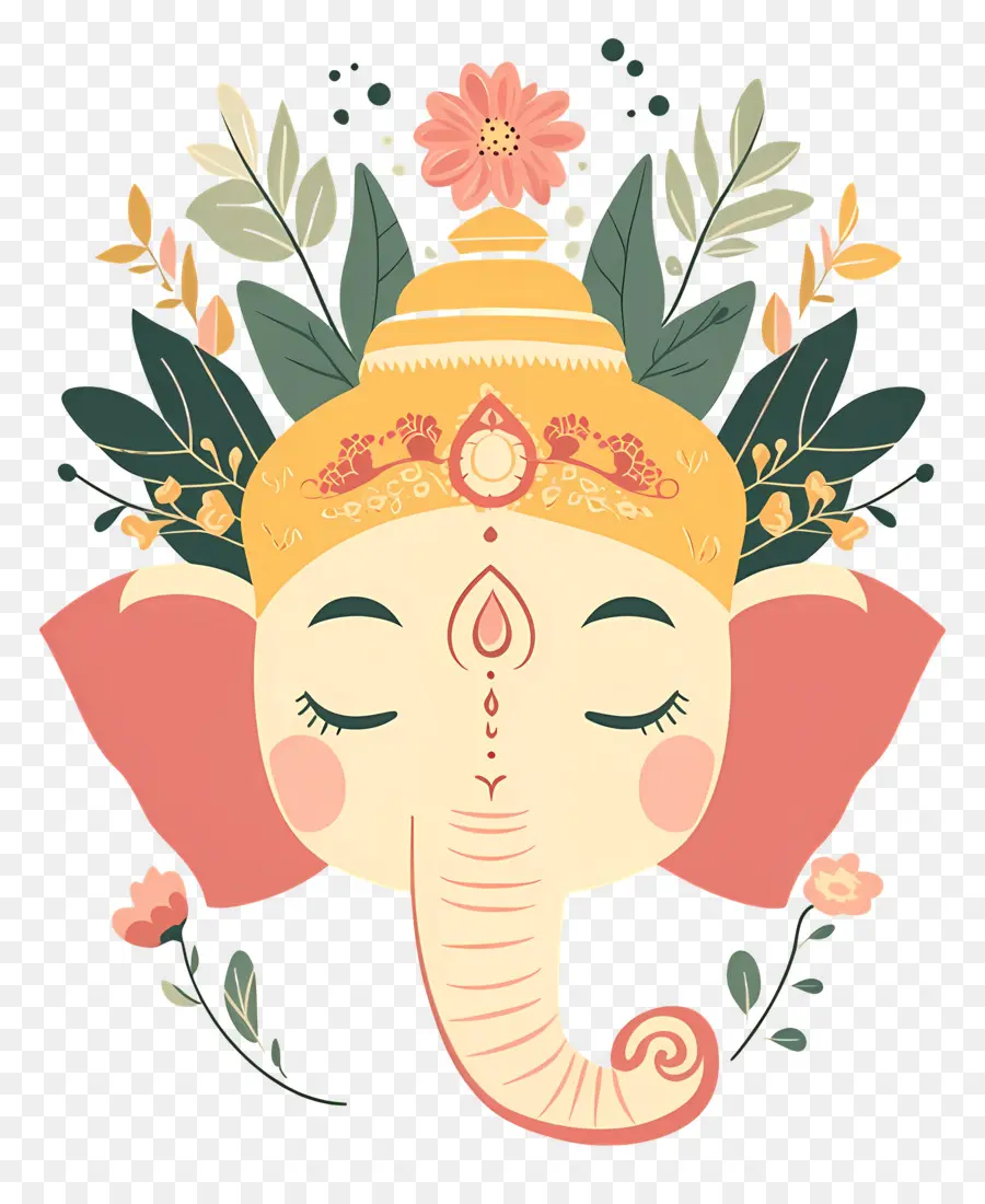 Ganesh Chaturthi，Tête D'éléphant PNG