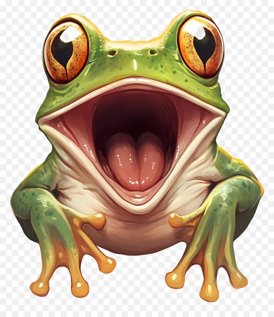 Emoji Grenouille，Grenouille PNG