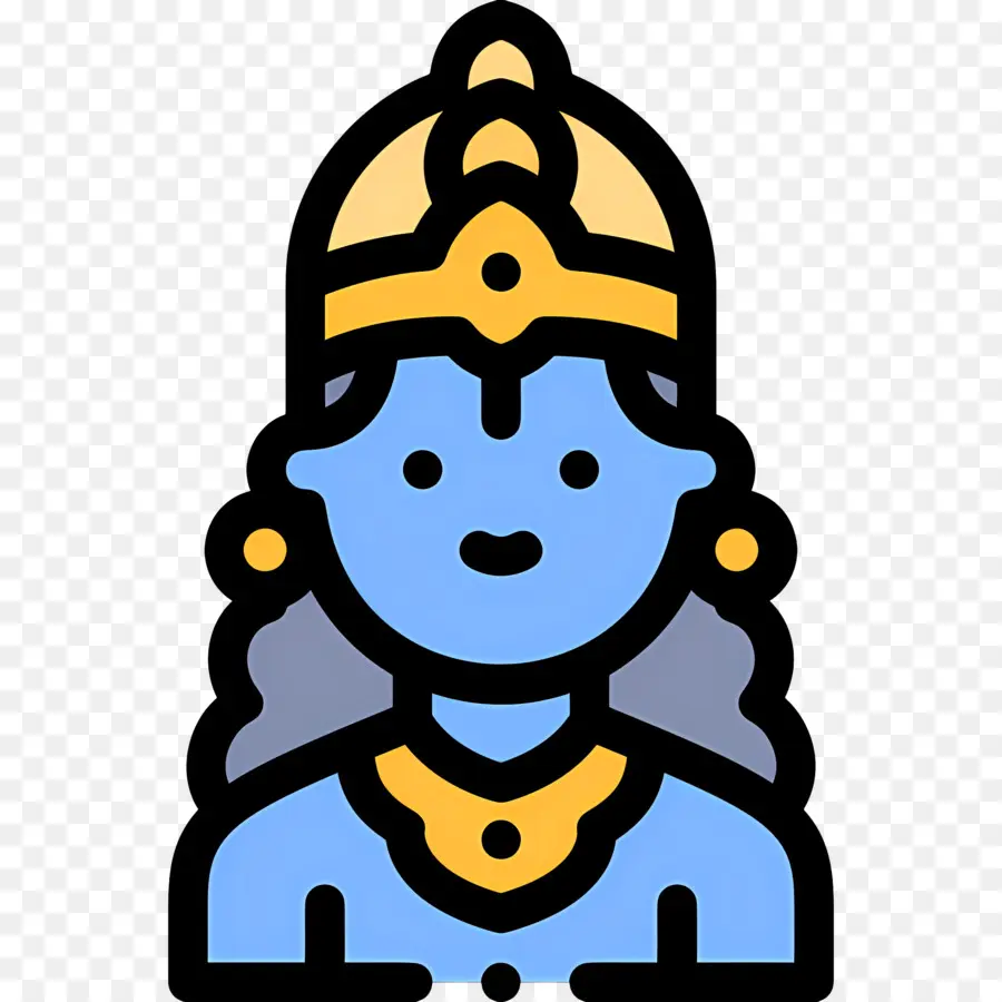 Krishna，Divinité Bleue PNG