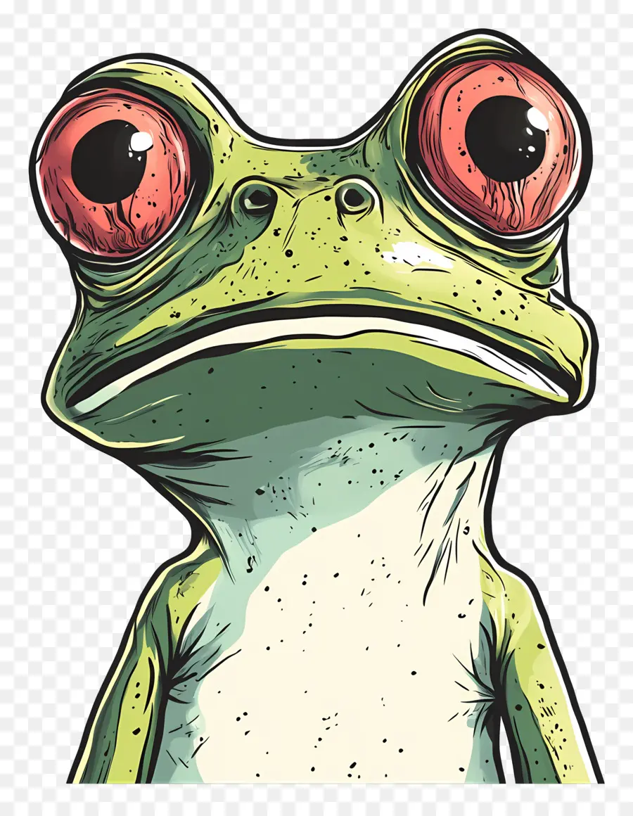 Grenouille Mignonne，Grenouille De Dessin Animé PNG