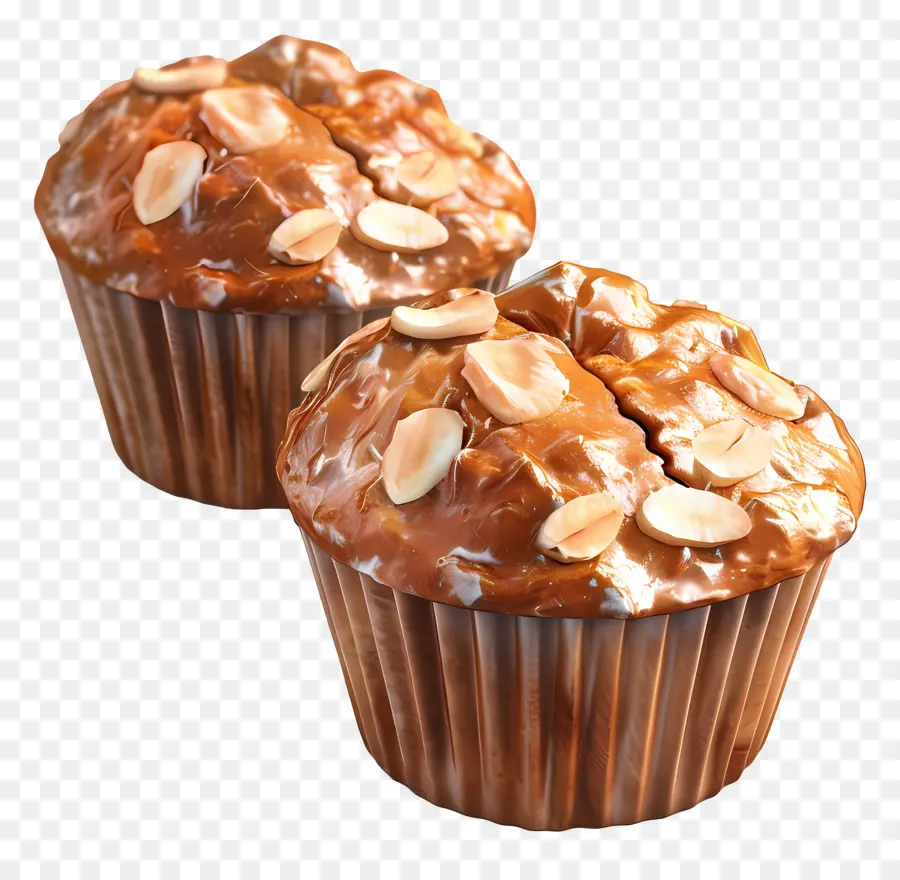 Muffins Aux Amandes，Muffins Au Chocolat PNG