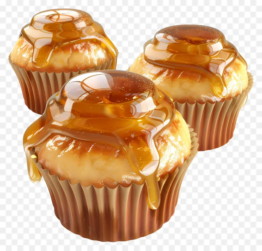 Muffins Au Miel，Petits Gâteaux Au Caramel PNG