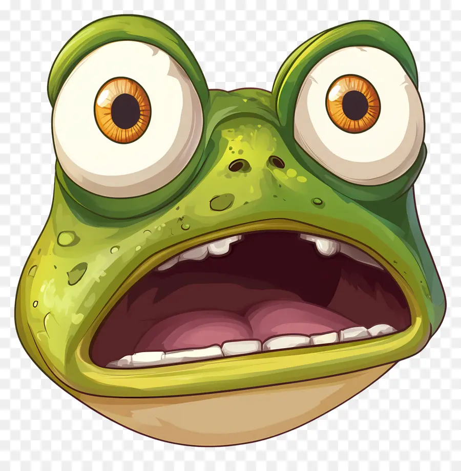 Emoji Grenouille，Grenouille En Colère PNG