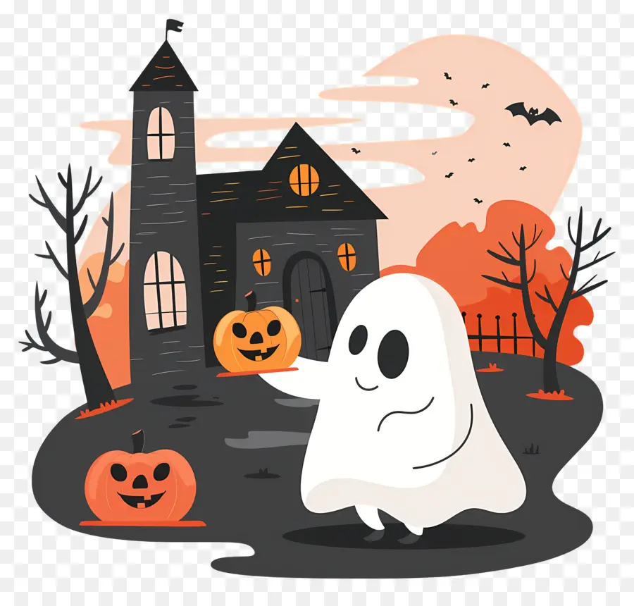 Fantôme D'halloween，Fantôme Mignon PNG