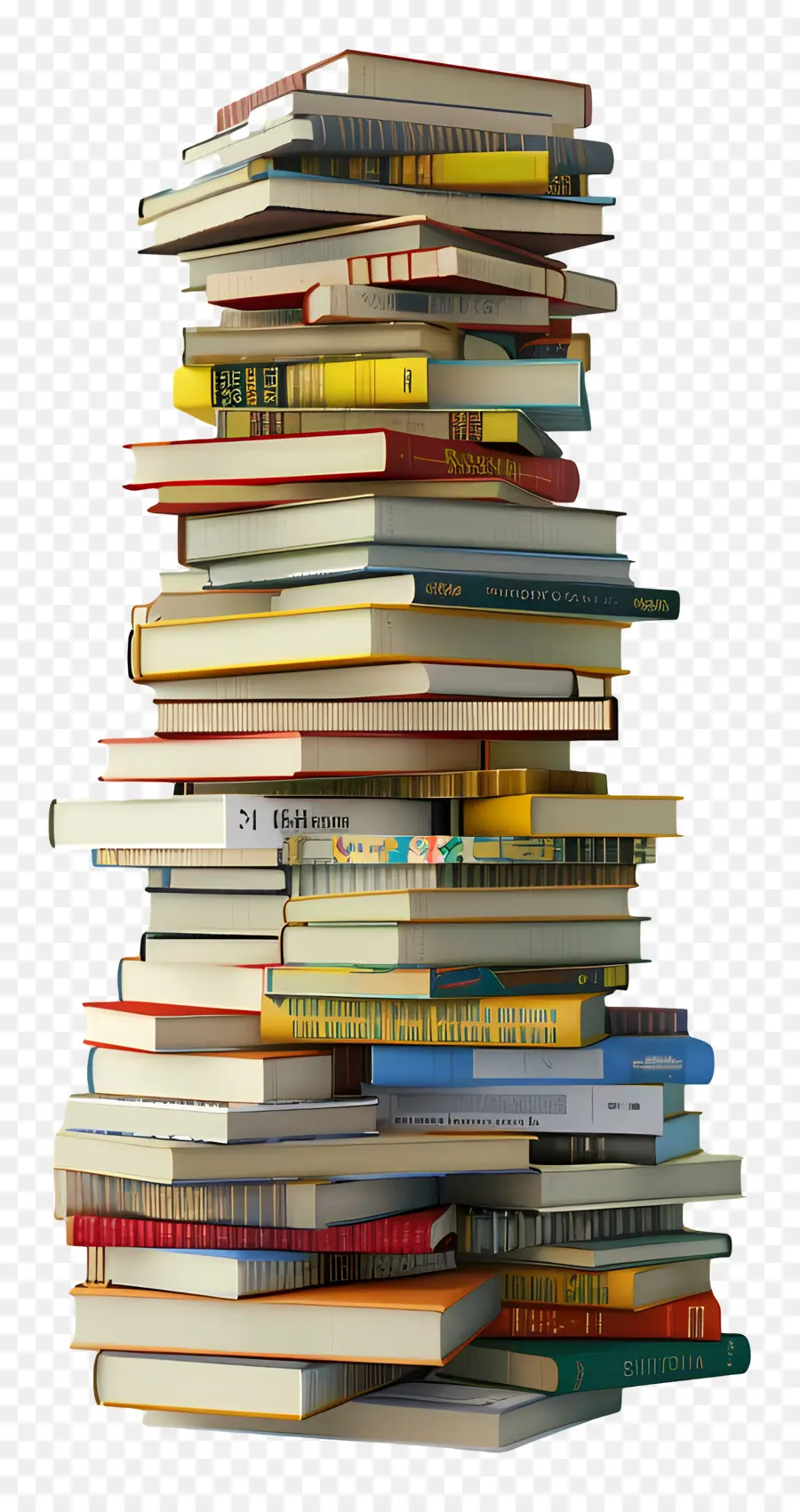 Pile De Livres Modèle 3d，Pile De Livres PNG