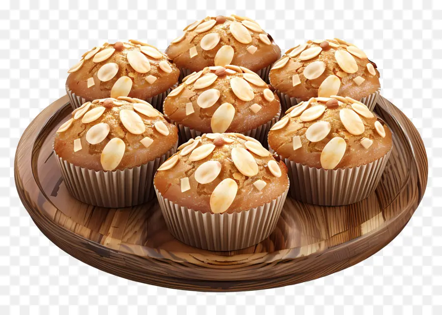 Muffins Aux Amandes，Muffins à L'avoine PNG