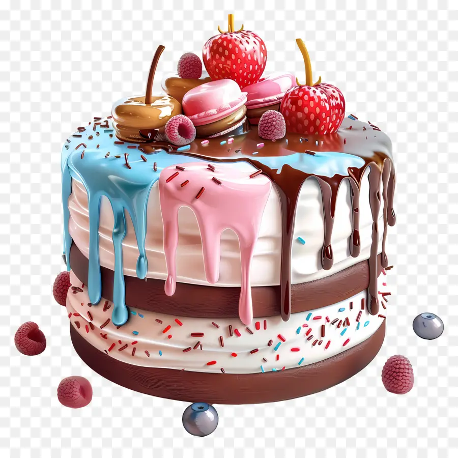 Gâteau 3d，Gâteau Décoratif PNG