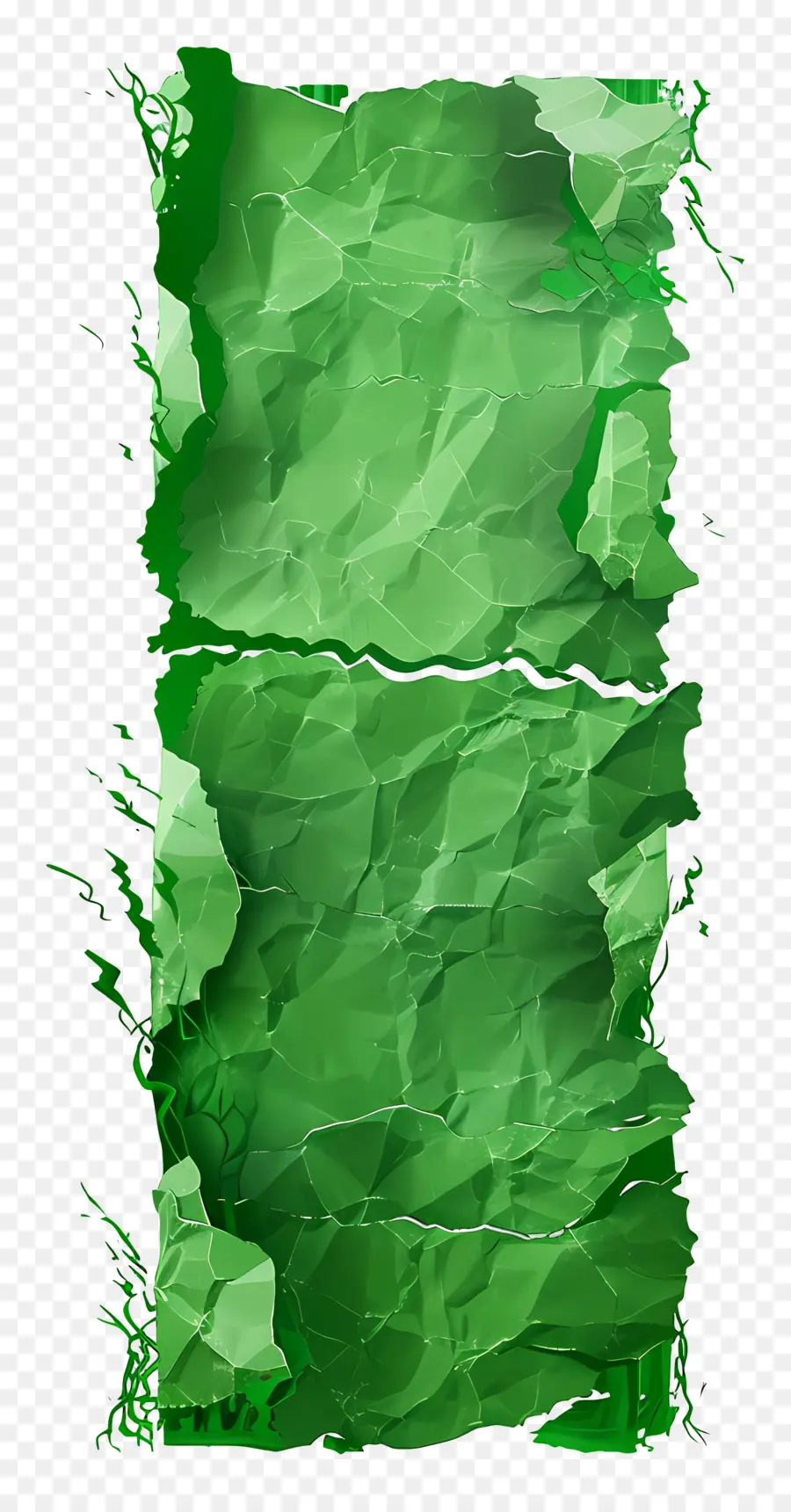 Papier Déchiré Vert，Livre Vert Déchiré PNG