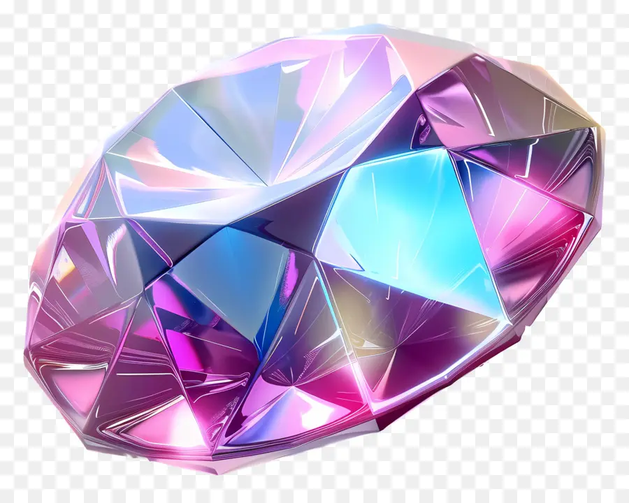 Diamant 3d，Diamant Coloré PNG