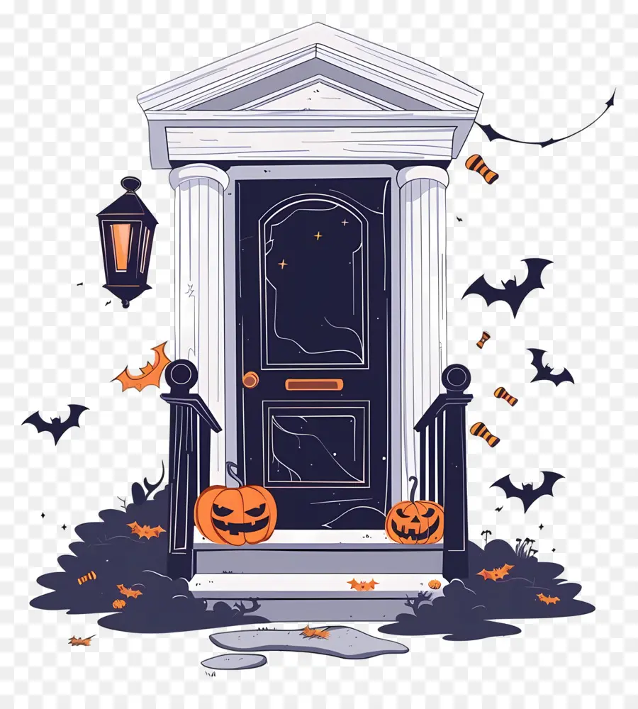 Porte Effrayante D'halloween，Porte D'halloween PNG