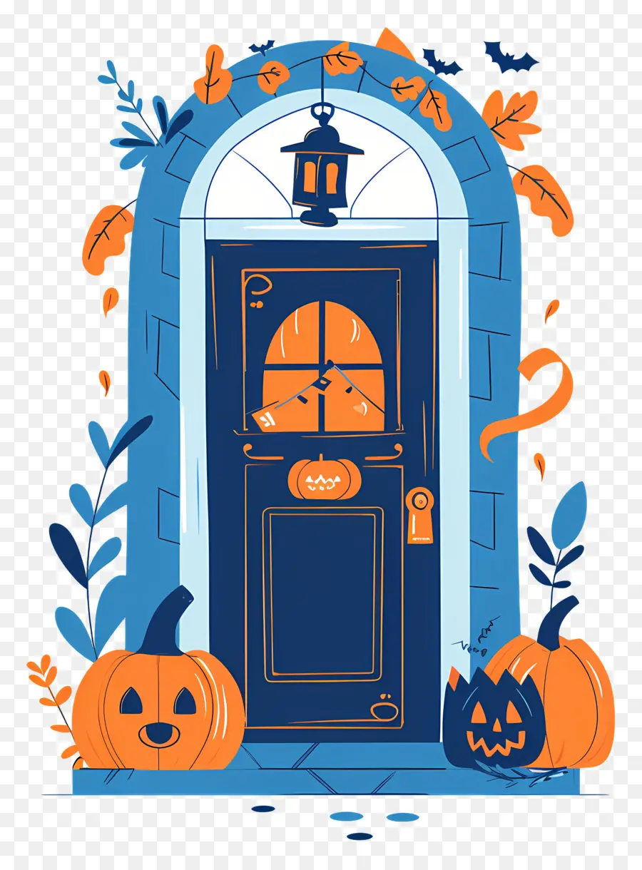 Porte Effrayante D'halloween，Porte D'halloween PNG