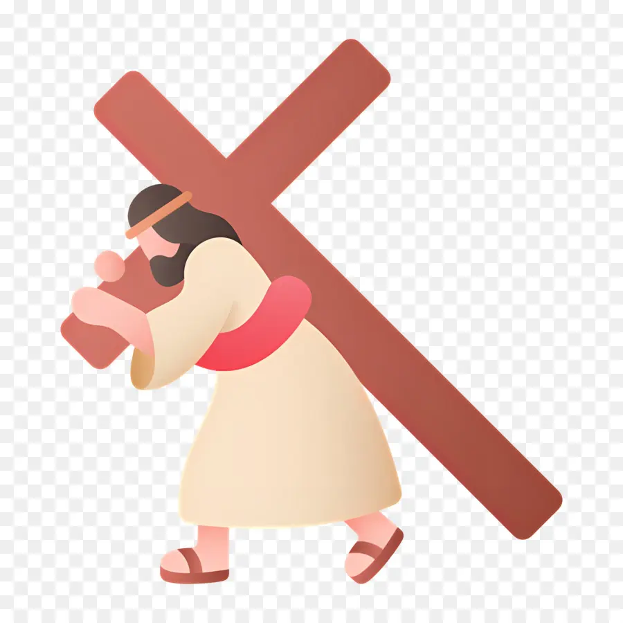 Jésus，Personne Portant Une Croix PNG