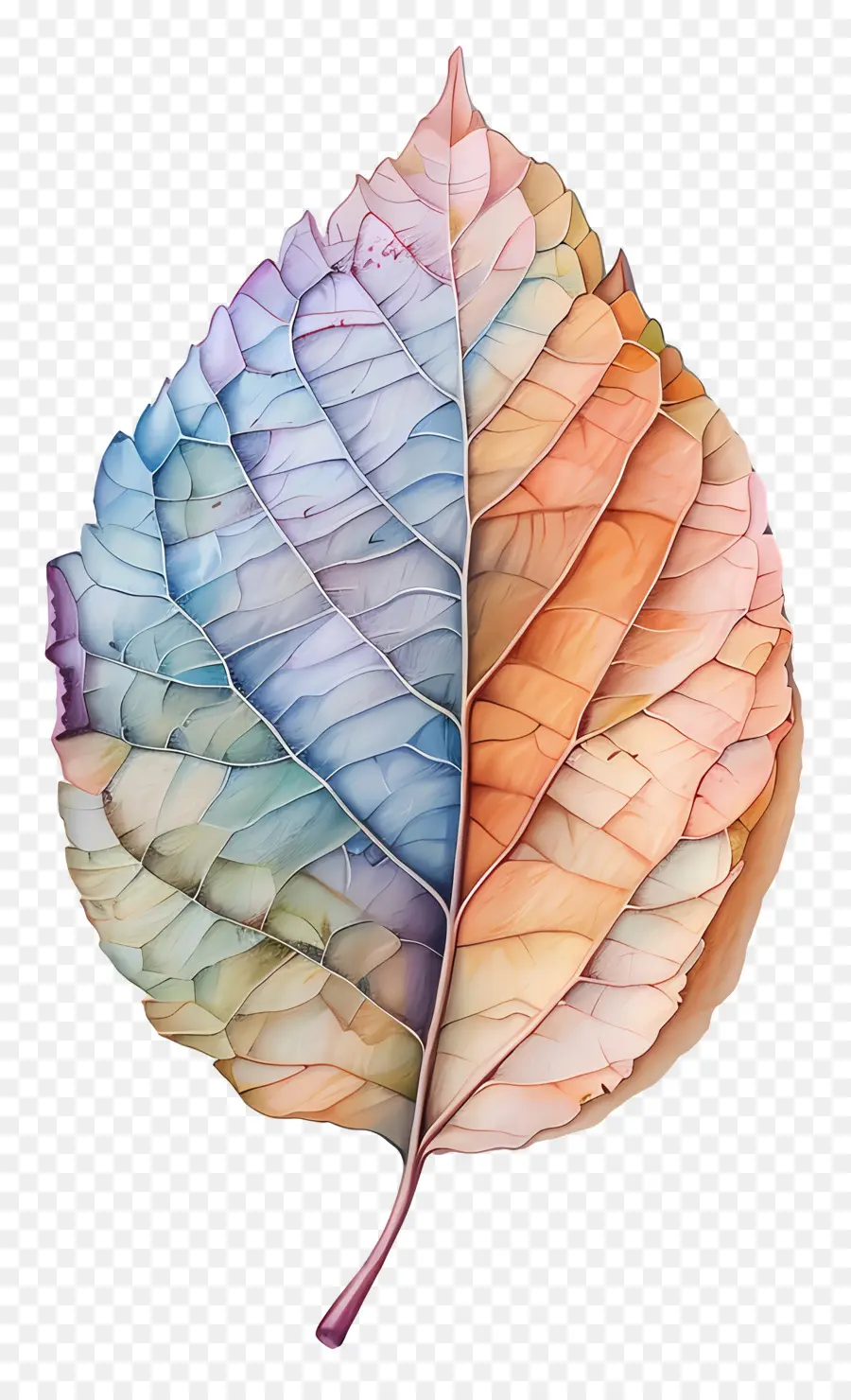 Feuille Pastel，Feuille Colorée PNG