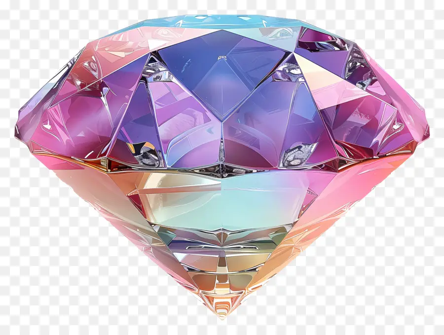 Diamant 3d，Diamant Coloré PNG