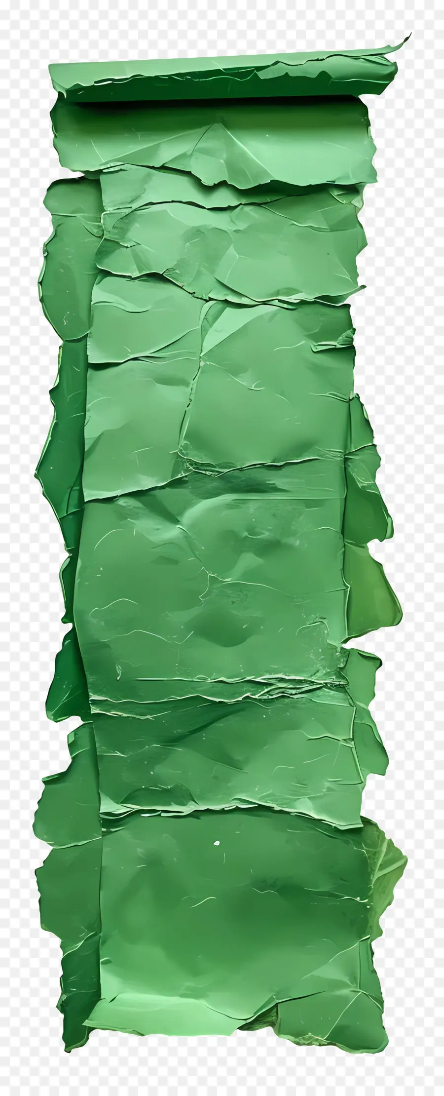 Papier Déchiré Vert，Déchiré PNG