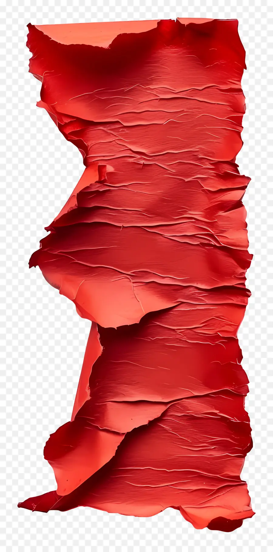 Papier Déchiré Rouge，Déchiré PNG